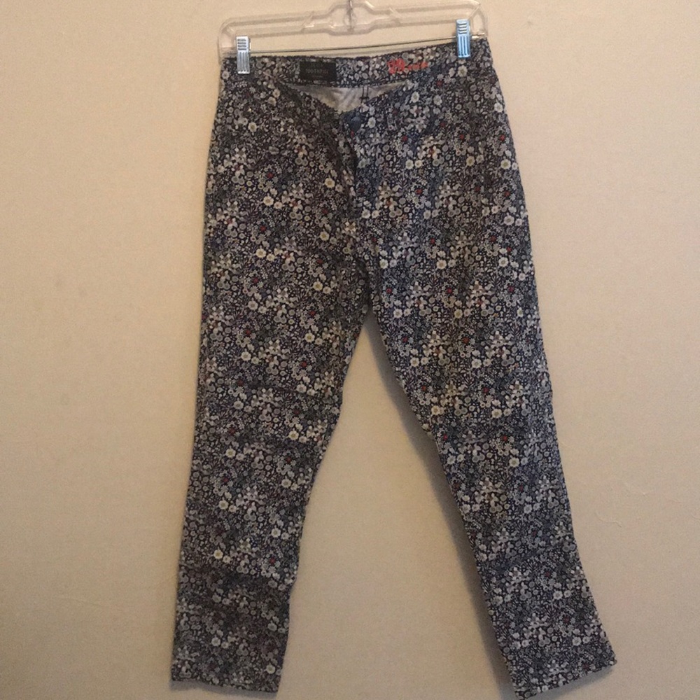 J Crew Toothpick Floral Jeans